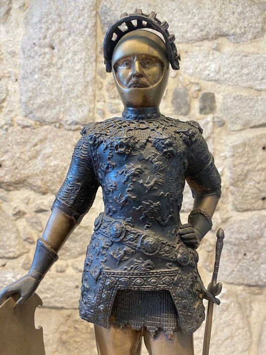 Estátua Rei Arthur em bronze - 50 cm