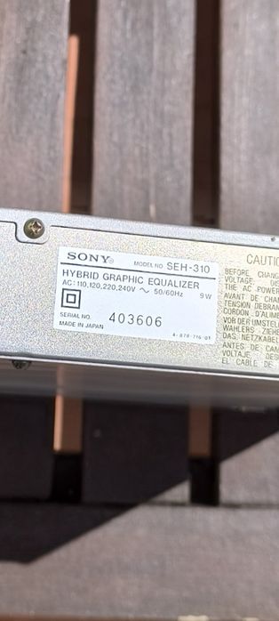 Sony Híbrid Graphic Equalizer SEH 310