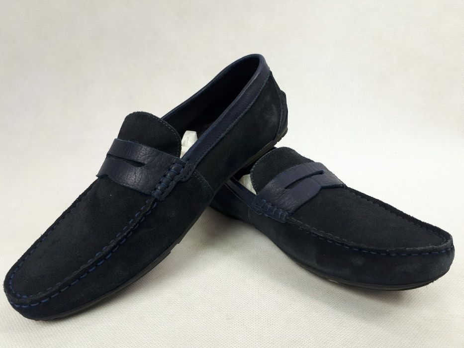 Mokasyny KRISBUT 4923-3-9 GRANAT eu43 pantofle buty meskie obuwie