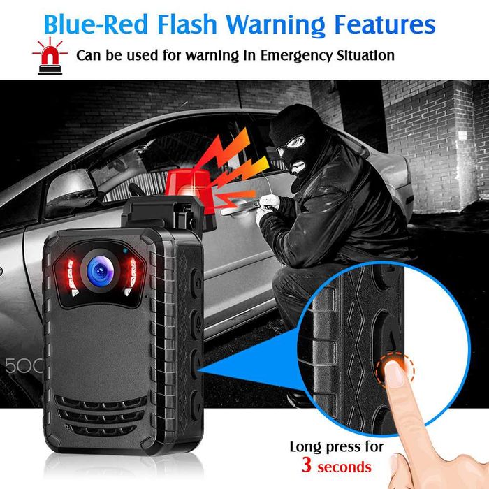 Боді камера BOBLOV N9, Натільна камера Full HD 1296P, Відеореєстратор