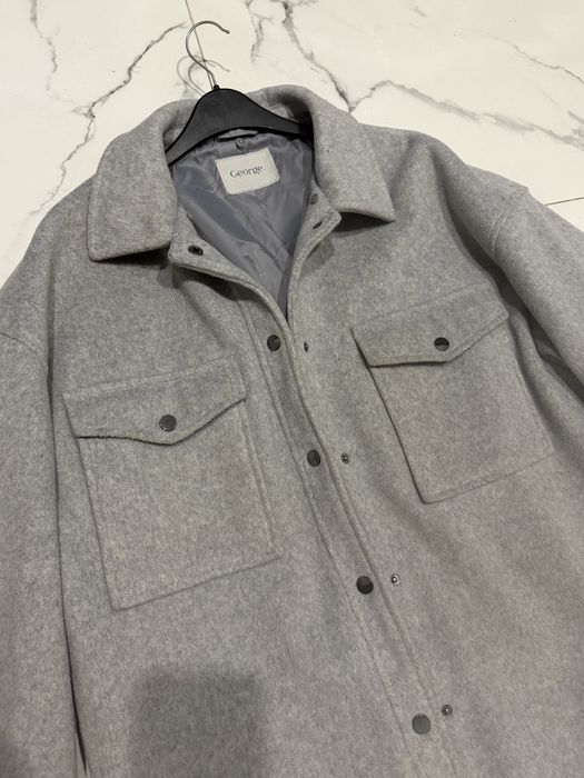 Бомьер zara теплая рубашка куртка пальто тепла сорочка