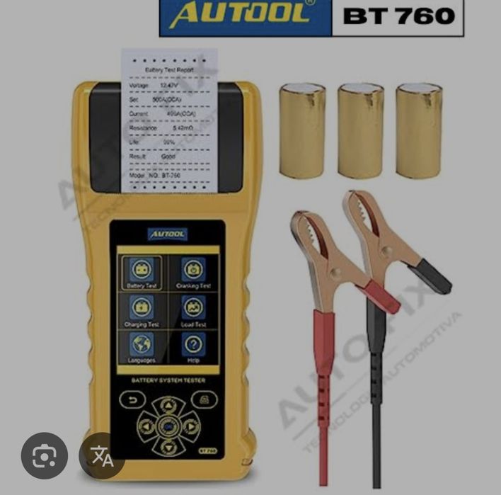 Autool bt760 teste baterias