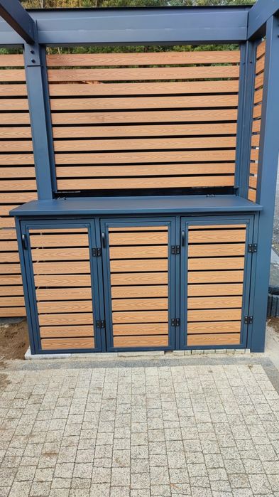 Zabudowa koszy na śmieci