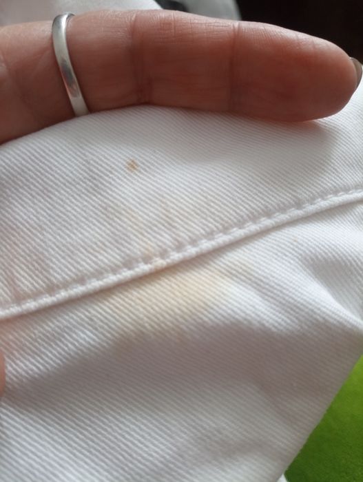 Biała dżinsowa kamizelka Basic M