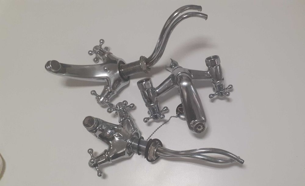 Conjunto Torneiras Roca Usadas (Lavatório, Bidé, Banho)