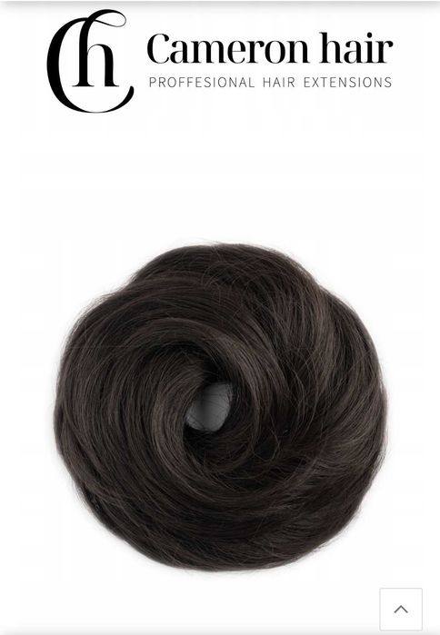Kok na gumce Cameron Hair ciemny brąz