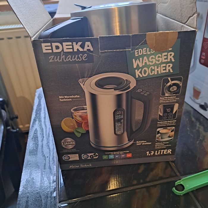 ECzajnik DEKA zuhause Edelstahl-Wasserkocher