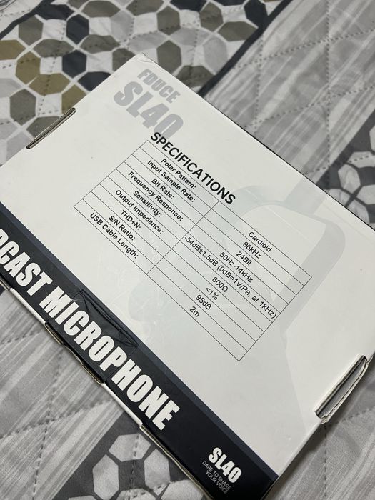 Microfone sl40x podcasts