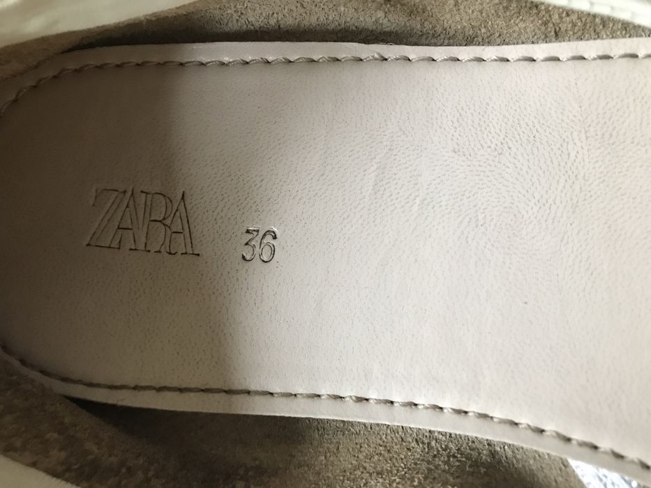 Baleriny biale roz 36