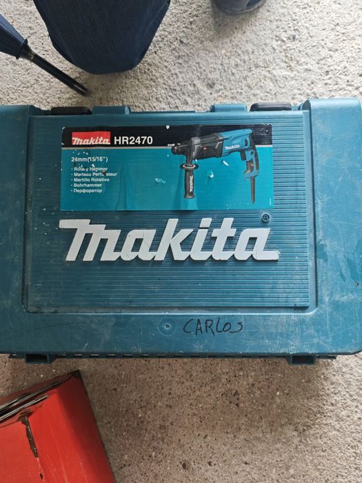 Máquina de furar + rebarbadora makita