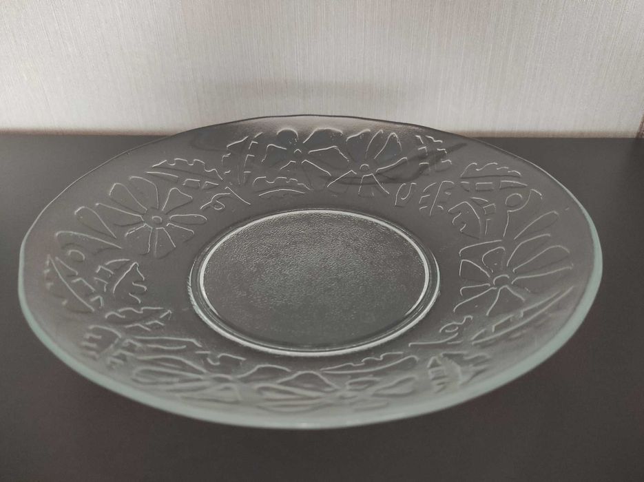 Talerz, patera, szkło PRL