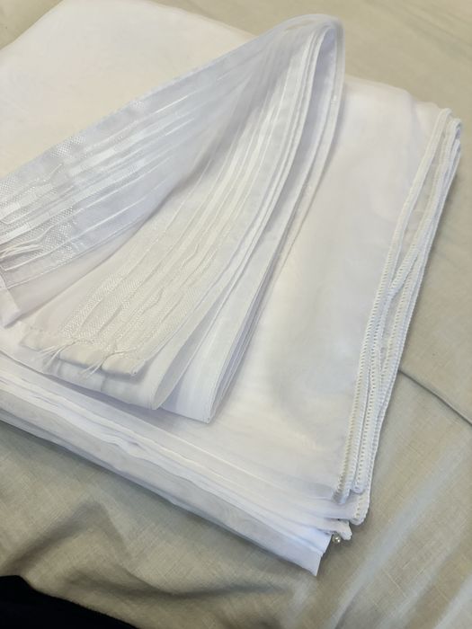 Тюль вуаль шифон біла