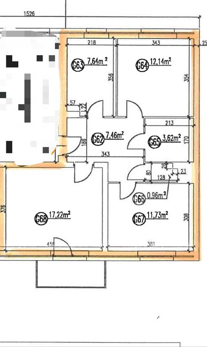 3 pokoje 62 m² Kurdwanów ul. Kordiana