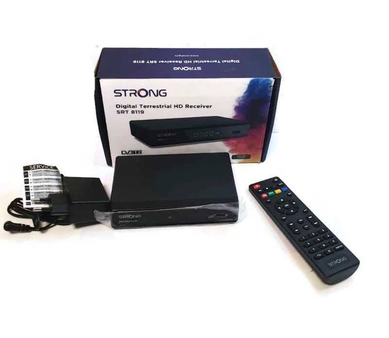 Dekoder Tuner do naziemnej telewizji DVB-T2 Strong SRT 8119 HEVC H.265