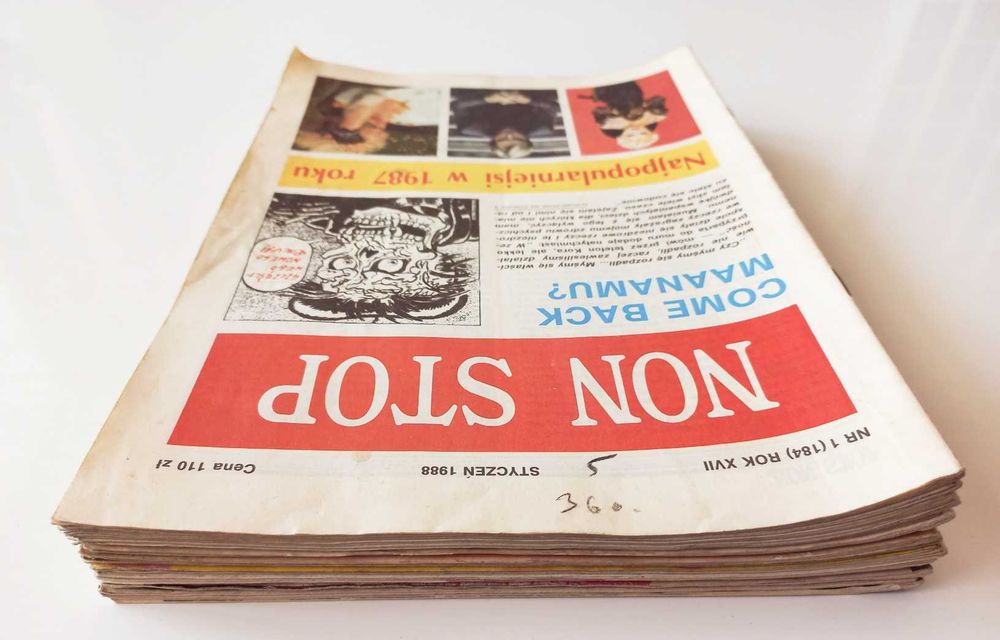 Non Stop - zestaw 13 magazynów muzycznych z lat 1988-89