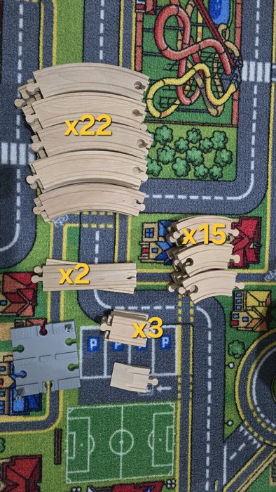 Pista comboio madeira