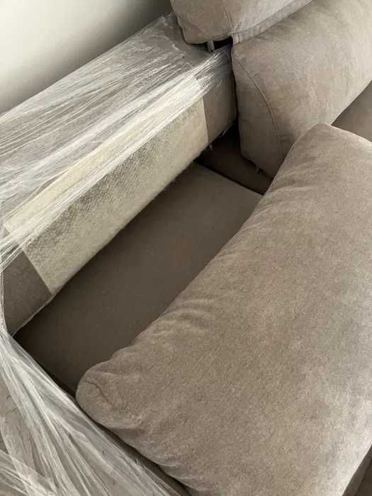 Sofá 3 lugares c/chaise longue, Hillared antracite, ESKILSTUNA