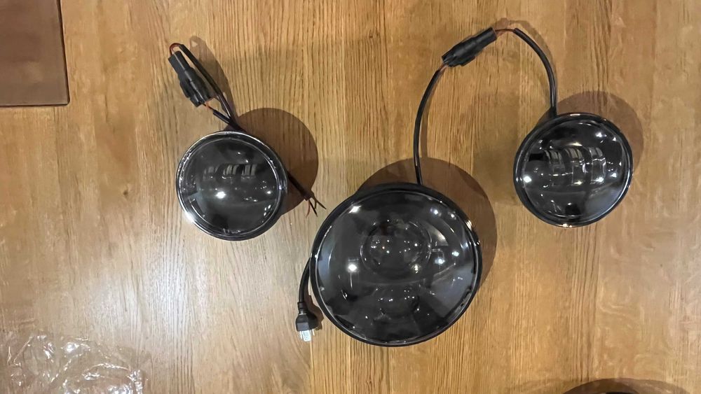 LED, lightbary 4,5" Harley Honda Suzuki Yamaha