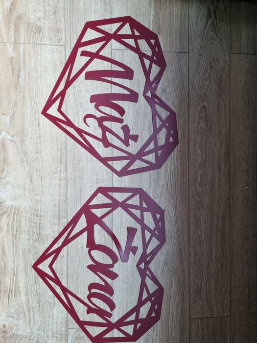 Dekoracje ślubne - serca