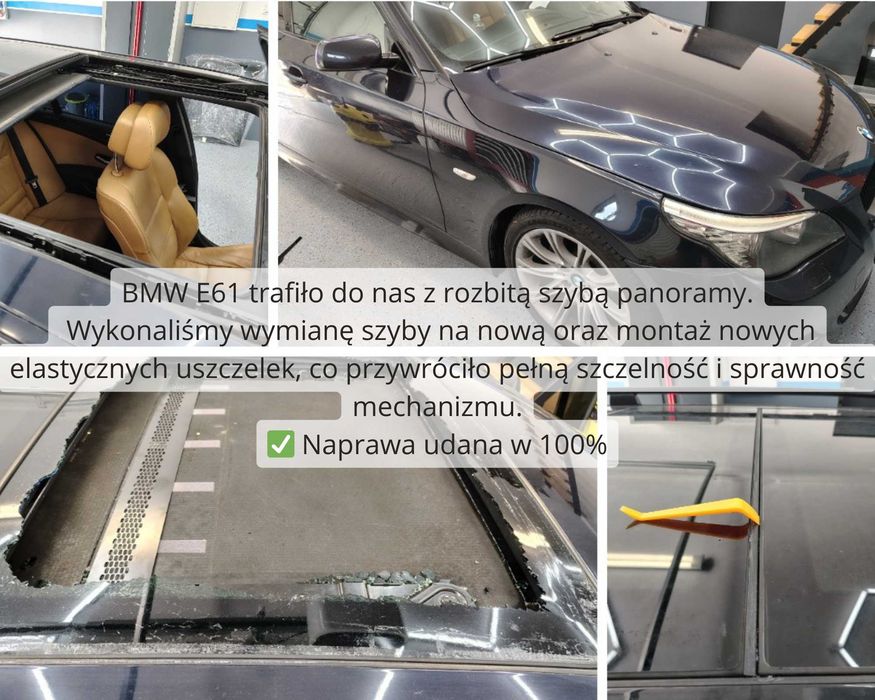 Naprawa szyberdachu i dachu panoramicznego | BMW Audi | Katowice Śląsk