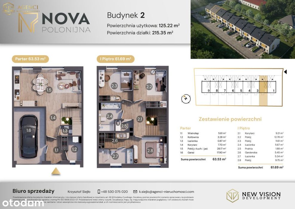 Nova Polonijna | 4-5 pokoi | duże działki