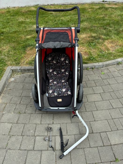 Przyczepka rowerowa thule chariot cross 1osobowa z zestawem do biegania