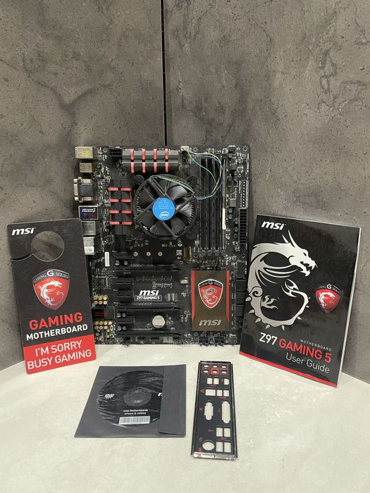 Материнська плата MSI Z97 GAMING 5/Intel Celeron G1840/8GB DDR3! ART58