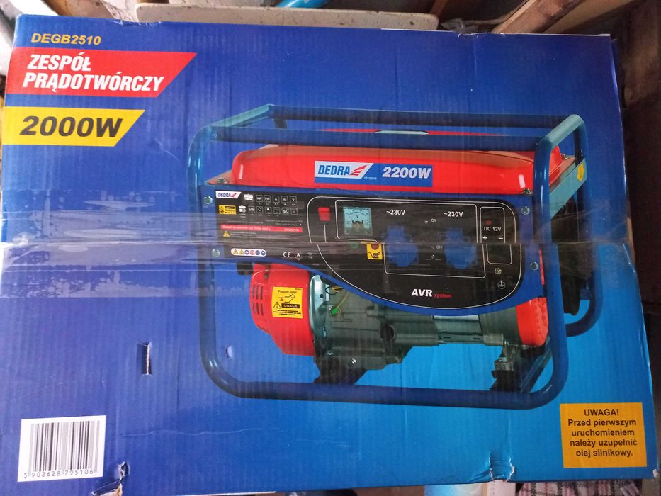 Генератор бензиновий Dedra DEGB2510 2200 Вт однофазний
