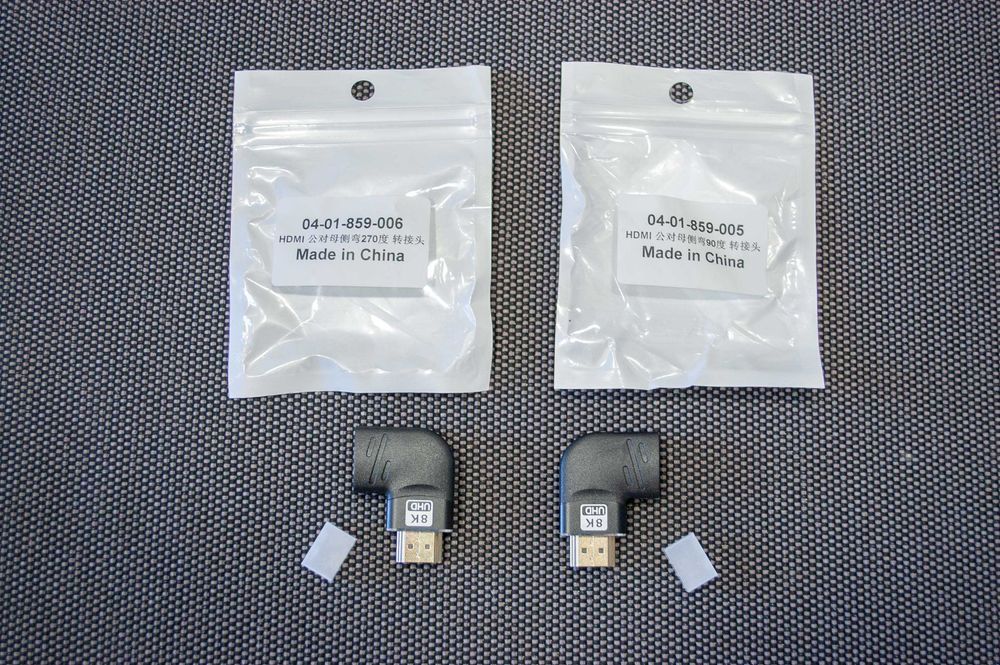 Адаптер HDMI 2.1 8K 60Hz 4K 120Hz 48Gbps (right\left)