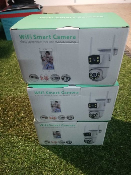Câmara de Vigilância IP Wifi ou por cabo  Exterior rotativa e fixa