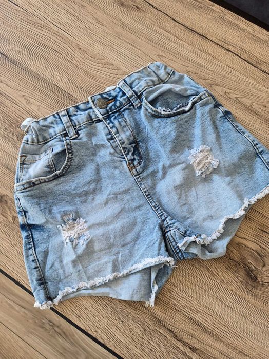 Prześliczne spodenki jeansowe jeans r. 146, 152, 158 j. nowe