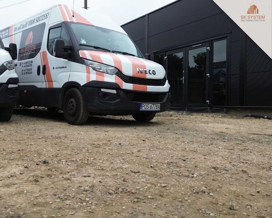 Hala 171 m2 stalowa magazyn warsztat płyta konstrukcja SK SYSTEM