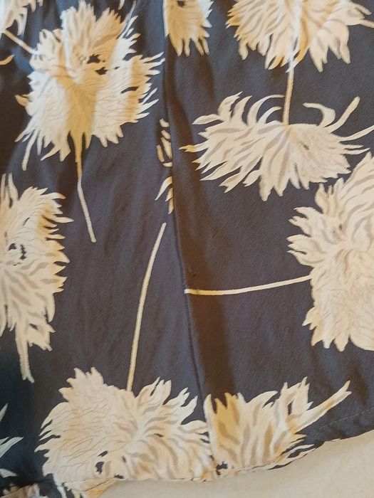 lejąca sukienka maxi z wiskozy przewiewna na lato w kwiaty vintage