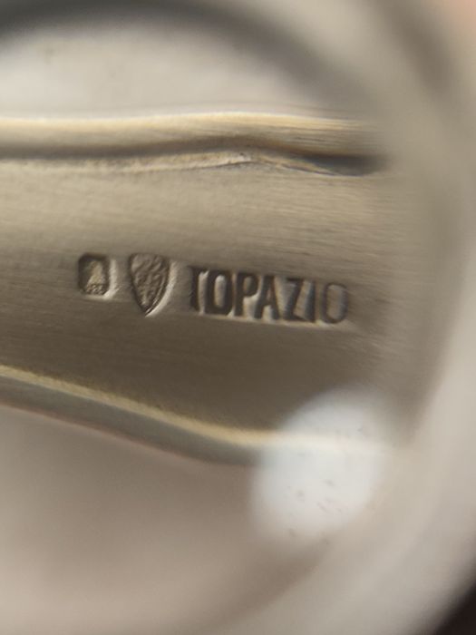 Prata- Colher prata Topazio 925 pesada