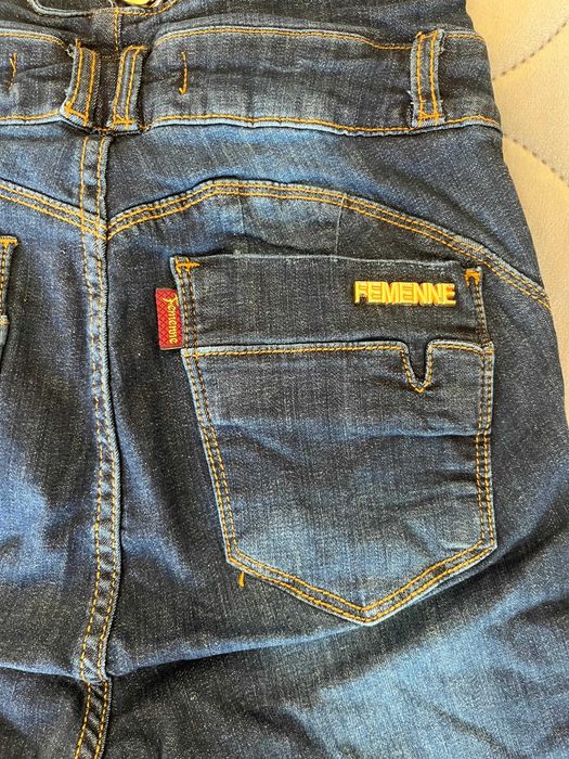 macacão Femenne jeans deluxe