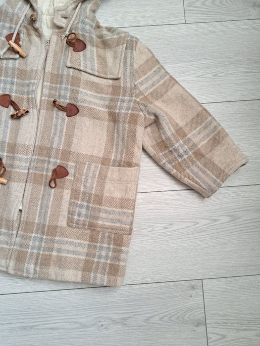 Дитяча тепла курточка YOUNGSTER з капюшоном у клітинку Made in Italy