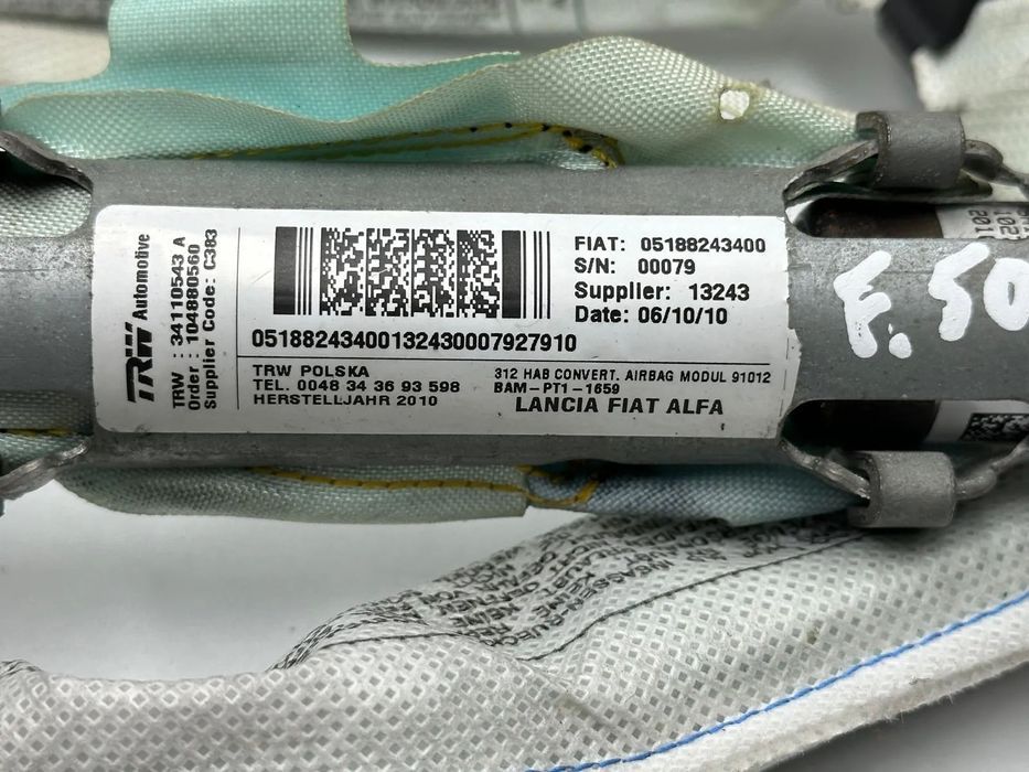 Airbag Cortina Direito / Esquerdo - Fiat 500 (2011)