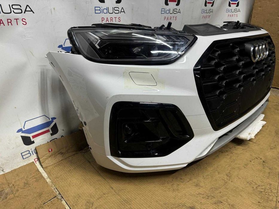 ZDERZAK Komplet Pas LAMPY CHŁODNICE Hybrid Audi Q5 80A LIFT 2020