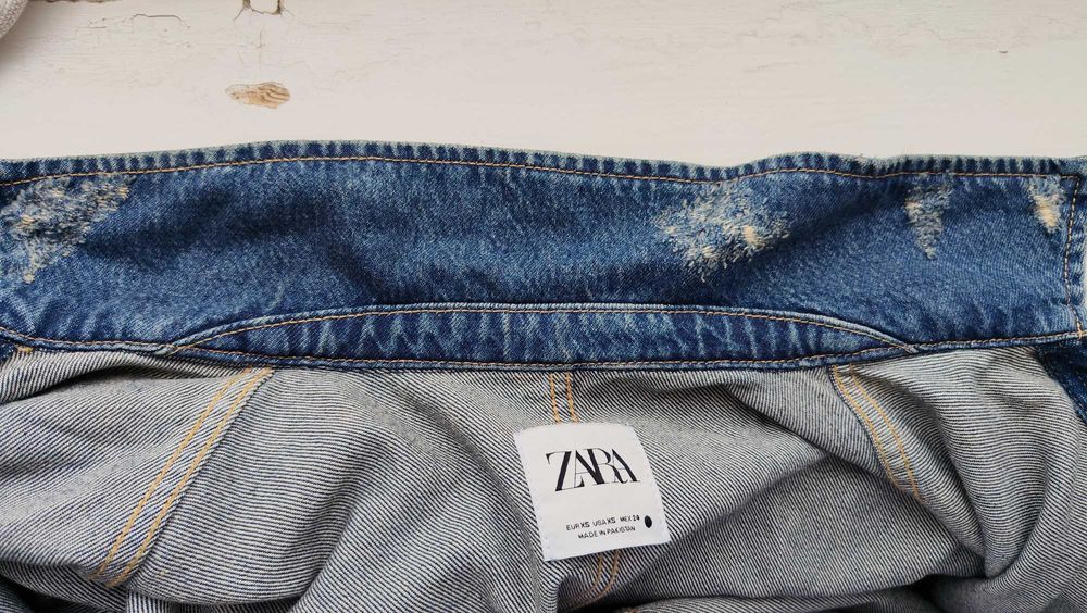 Джинсова куртка-сорочка від zara