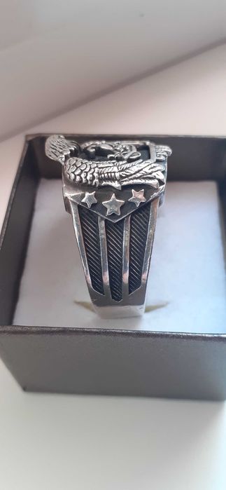 Sygnet-pierścień Harley Davidson Srebro 925 W.20 gram.