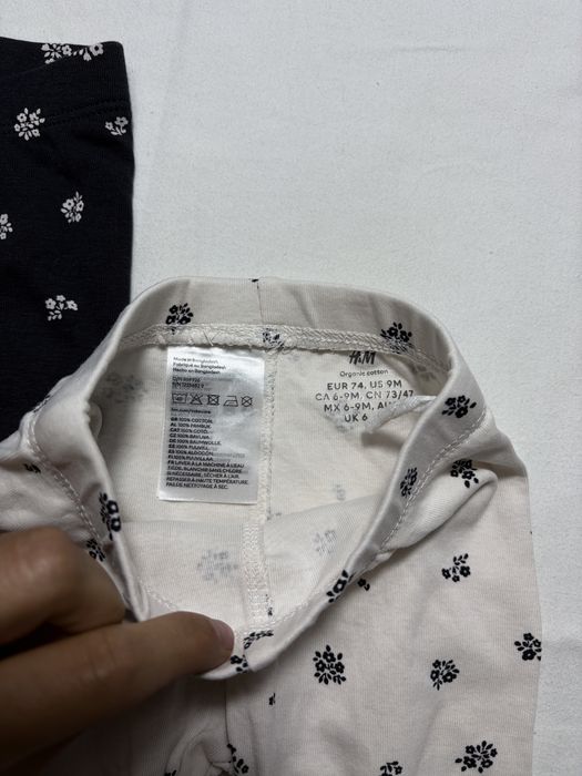 Legginsy 2szt 74 h&m