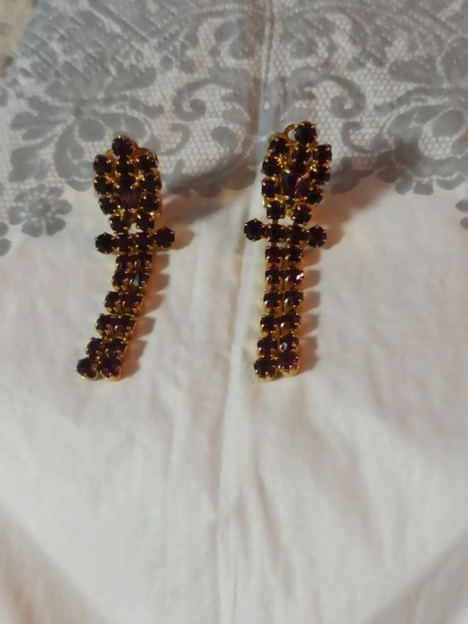 Kolczyki damskie z ametystem