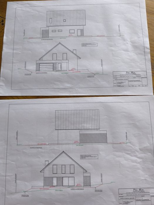 Działka budowlana z garażem i projektem domu!