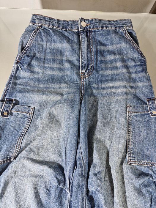 Spodnie Jeansowe Damskie Relaxed Cargo Diverse Rozmiar XS