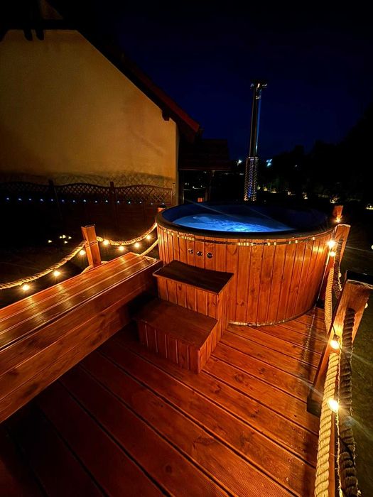 Mobilna balia ogrodowa z jacuzzi – wynajem z dowozem!