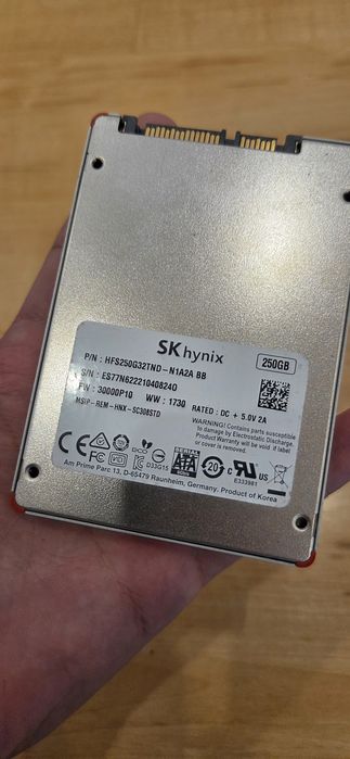 SSD 2.5 SATA SK hynix 250 gb кількість