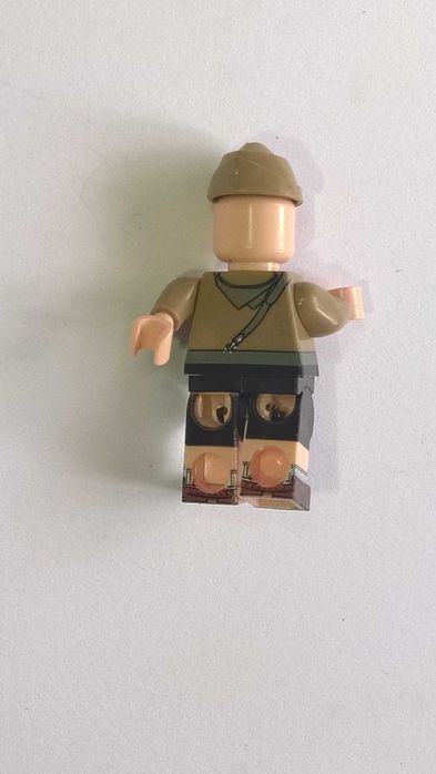 Figurka żołnierza niemieckiego 4 krotny nadruk WW2 kompatybilne z Lego