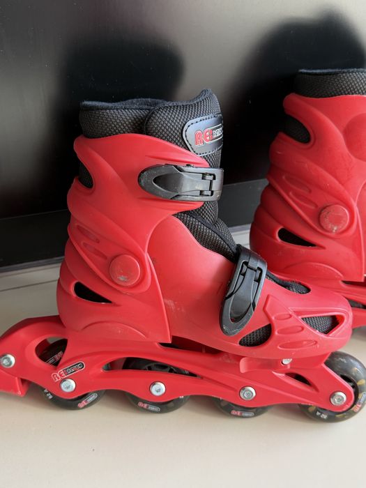 Дитячі ролики RE:ACTION розсувні 32–35, дуже гарні, робочий стан