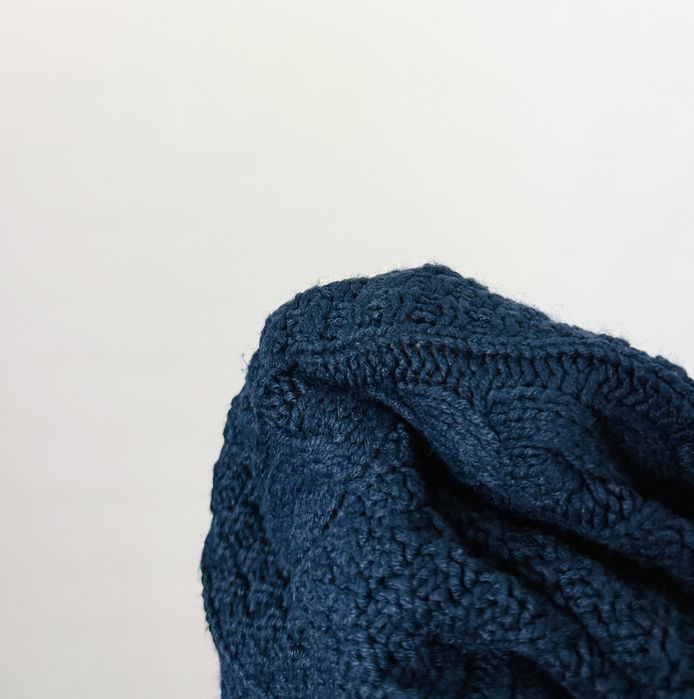 Granatowy sweter o grubym splocie XS/S 34/36 Atmosphere