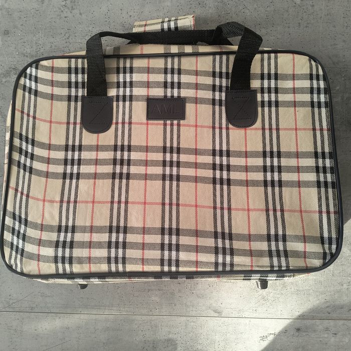 Torby podróżne, granatowa i w kratkę